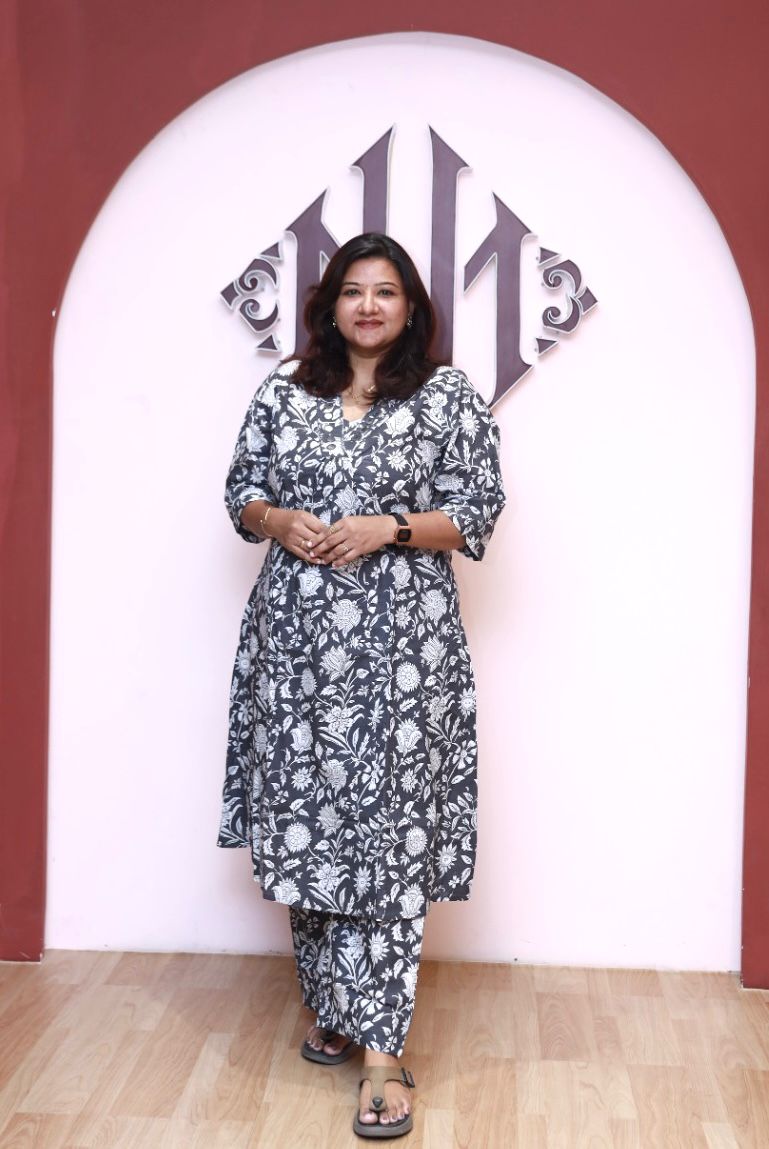 COD042 - Dark Grey cotton long Co-ord set